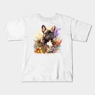 Brindle Frenchie Kids T-Shirt